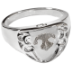 Pet Print Cremation Jewelry: Shield Ring Noseprint Pendant -  - NP-2022