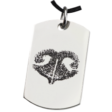 Pet Print Jewelry: Stainless Steel Dog Tag Noseprint