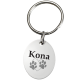 Pet Print Key Ring: Stainless Steel Oval Tag Noseprint -  - NP-SSP0006