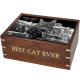 Pet Urns: Perfect Wooden Box Cat Urn with Photo Tile -  - SWH-003C tile