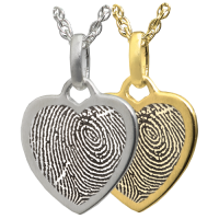 Petite Heart Fingerprint Jewelry