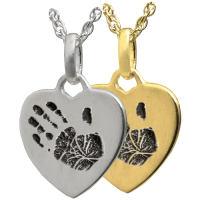 Petite Heart Handprint Jewelry