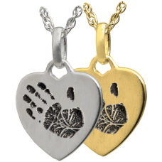 Petite Heart Handprint Jewelry