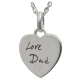 Petite Heart Handwriting Jewelry -  - HW-3146/B