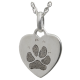 Petite Heart Pawprint Jewelry -  - PP-3146/B