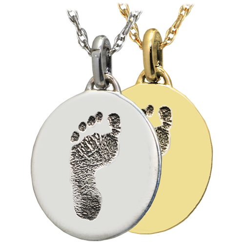 Petite Oval Footprint Jewelry -  - Foot-3543/3561b