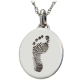 Petite Oval Footprint Jewelry -  - Foot-3543/3561b