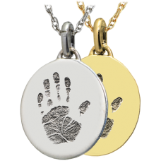 Petite Oval Handprint Jewelry