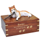 Red Husky with stick Blue Eyes Pet urn -  - SWH003C,L-DFL17C