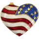 Urn Keepsake: Patriotic Heart -  - Wholesale Urn Keepsake: Patriotic Heart