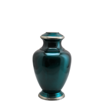 Urn Keepsakes: Shiny Turquoise Blue Mini 3"