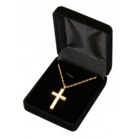 Gold Cross Cremation Pendant