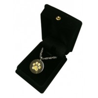 Two-tone Paw Pet Cremation Pendant