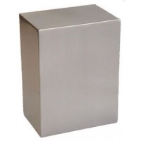 Pristine Stainless Steel Cube Urn - Sheet Metal