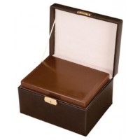 Chocolate Leather Memorial Chest