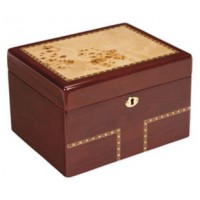 Burlwood Treasure Chest Urn
