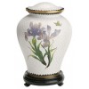 White Iris Cloisonne Urn (5 Options) White Iris Cloisonne Urn (5 Options)