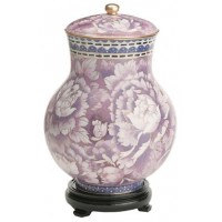 Purple Floral Cloisonne Urn (5 Options)