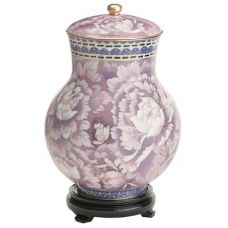 Purple Floral Cloisonne Urn (5 Options)