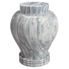 Silver Cloud Marble Urn (2 Sizes)