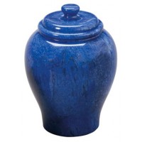 Cobalt Blue Marble Urn (2 Sizes)