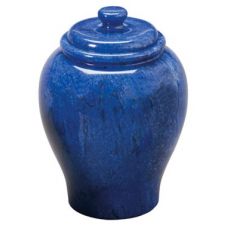 Cobalt Blue Marble Urn (2 Sizes)