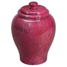 Garnet Red Marble Urn (2 Sizes)