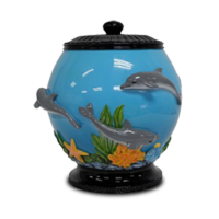 Dolphin/Fish Bowl Resin Cremation Urn