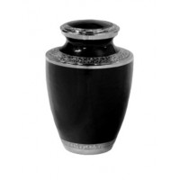 Mother of Pearl Black Adult Cremation Urn for Holding Ashes