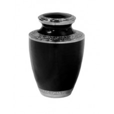 Mother of Pearl Black Adult Cremation Urn for Holding Ashes