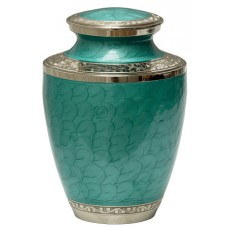 Mother of Pearl Aqua Adult Cremation Urn for Holding Ashes