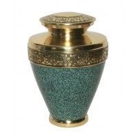 Green Patina Cremation Urn for Holding Ashes