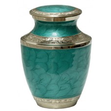Mother of Pearl Aqua Medium Urn