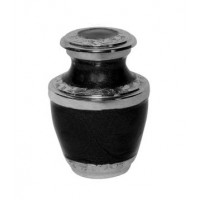 Mother of Pearl Black Miniature Urn
