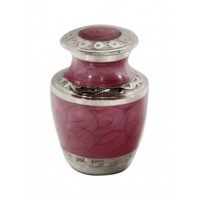 Mother of Pearl Pink Miniature Urn
