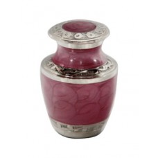 Mother of Pearl Pink Miniature Urn