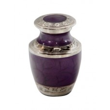 Mother of Pearl Purple Miniature Urn