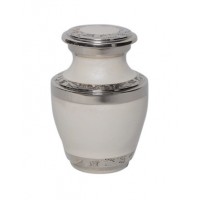Mother of Pearl Silver Miniature Urn