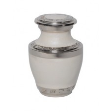 Mother of Pearl Silver Miniature Urn