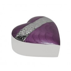 Mother of Pearl Purple Heart Keepsake Cremation Urn