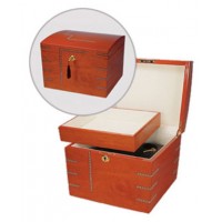 Sunrise Treasure Memorial Wooden Cremation Urn for Holding Ashes Remembrance Chest