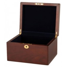 Arlington Memorial Wooden Hinged Box Cremation Urn for Holding Ashes Remembrance Chest