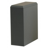 Gray Simplicity Fiberboard Rectangluar Urn