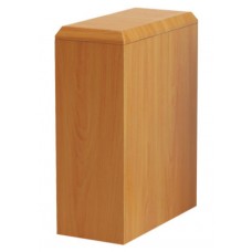 Light Brown Simplicity Rectangluar Wood Cremation Urn for Holding Ashes