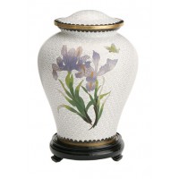Iris Companion Cloisonne Urn for Holding Cremains