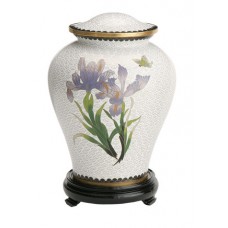 Iris Companion Cloisonne Urn for Holding Cremains