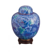 Azure Blue Cloisonne - Couples Companion Urn
