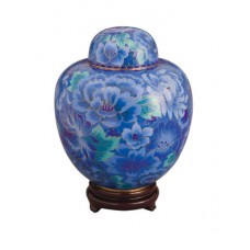 Azure Blue Cloisonne - Couples Companion Urn