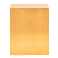 Bronze Seamless Sheet Cube Metal Cremation Urn for Ashes