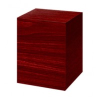 Dark Brown Fiberboard Box Style Cremation Urn